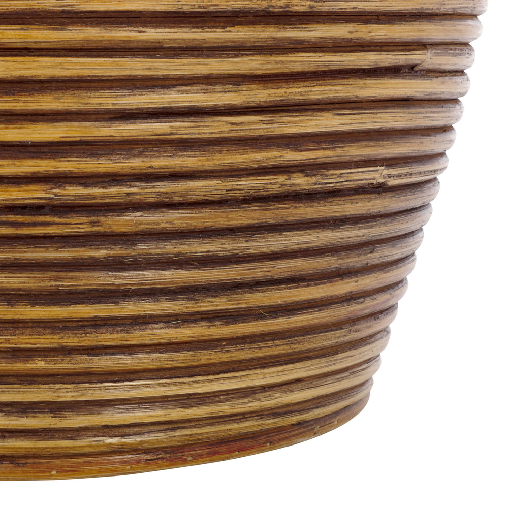 Safavieh Mikkel Laundry Basket - Elegant White & Honey Brown Rattan Design For Stylish Home Organization White ,Honey Brown Wash Rattan And Fabric Hac6503a