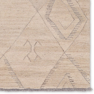 Jaipur Living Hadi Anisah Had01 Tufted Handmade 100% Wool Moroccan / Bohemian Trellis Indoor Rug Brown, Gray 100% Wool, 100% Cotton Rug156237