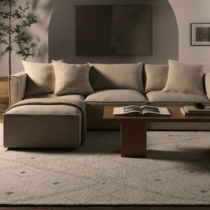 Jaipur Living Hadi Ismael Had02 Tufted Handmade 100% Wool Moroccan / Bohemian Trellis Indoor Rug Ivory, Gray 100% Wool, 100% Cotton Rug156241