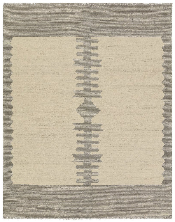 Jaipur Living Hadi Fazia Had03 Tufted Handmade 100% Wool Moroccan / Bohemian Abstract Indoor Rug Ivory, Gray 100% Wool, 100% Cotton Rug156243