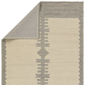 Jaipur Living Hadi Fazia Had03 Tufted Handmade 100% Wool Moroccan / Bohemian Abstract Indoor Rug Ivory, Gray 100% Wool, 100% Cotton Rug156243