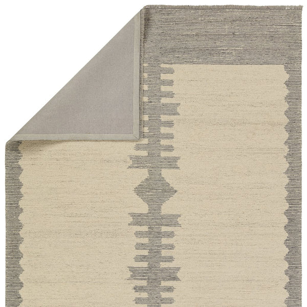 Jaipur Living Hadi Fazia Had03 Tufted Handmade 100% Wool Moroccan / Bohemian Abstract Indoor Rug Ivory, Gray 100% Wool, 100% Cotton Rug156243