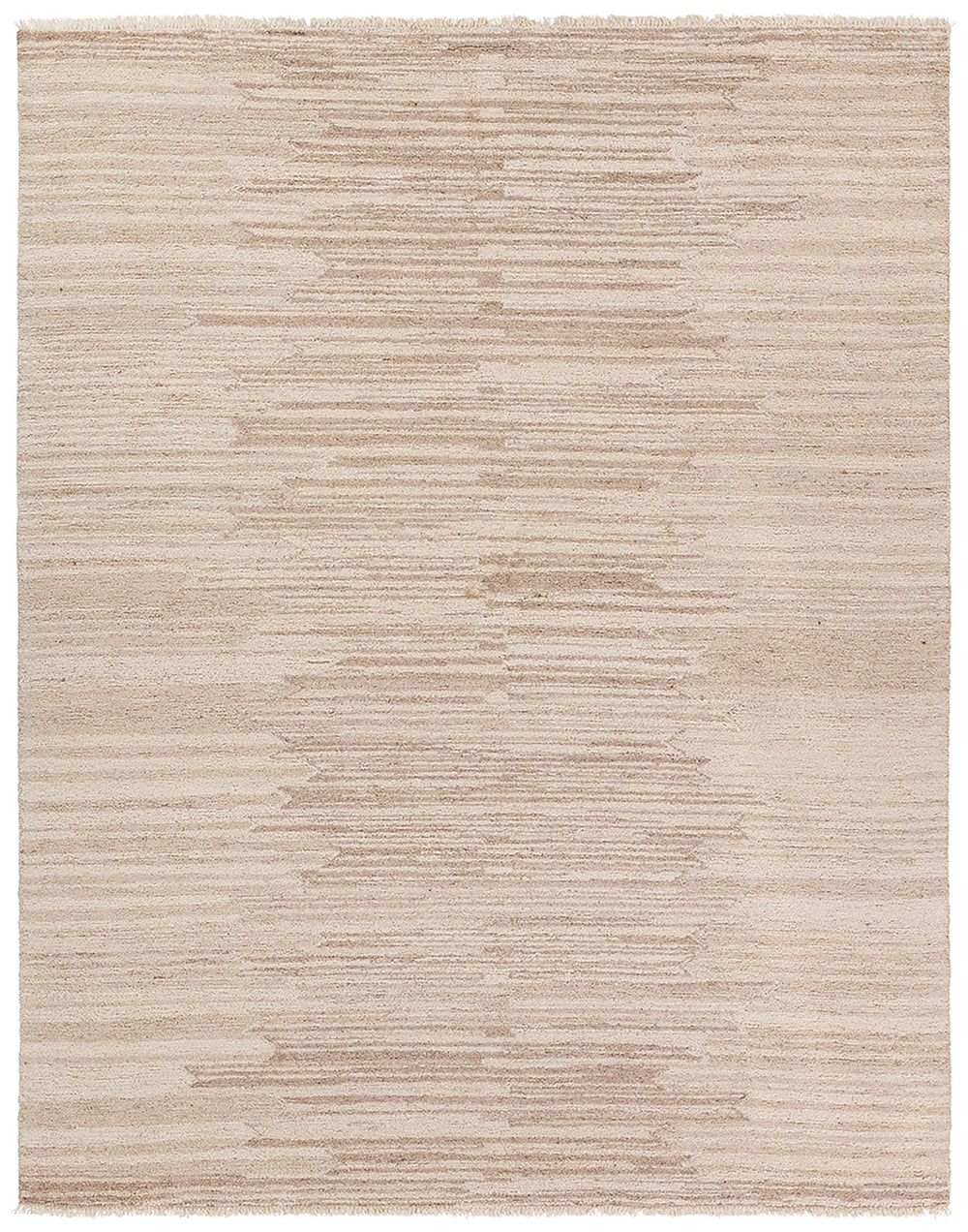 Jaipur Living Hadi Sayeed Had06 Tufted Handmade 100% Wool Moroccan / Bohemian Stripes Indoor Rug Ivory, White 100% Wool, 100% Cotton Rug156255