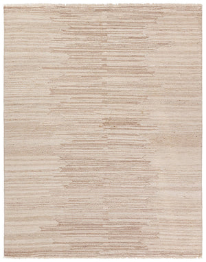 Jaipur Living Hadi Sayeed Had06 Tufted Handmade 100% Wool Moroccan / Bohemian Stripes Indoor Rug Ivory, White 100% Wool, 100% Cotton Rug156255