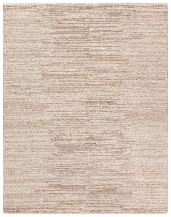 Jaipur Living Hadi Sayeed Had06 Tufted Handmade 100% Wool Moroccan / Bohemian Stripes Indoor Rug Ivory, White 100% Wool, 100% Cotton Rug156255