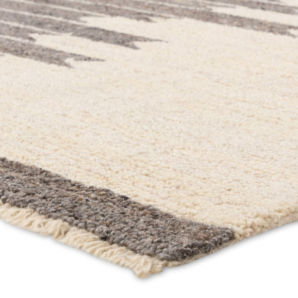 Jaipur Living Hadi Chaima Had07 Tufted Handmade 100% Wool Moroccan / Bohemian Stripes Indoor Rug Ivory, White 100% Wool, 100% Cotton Rug156259