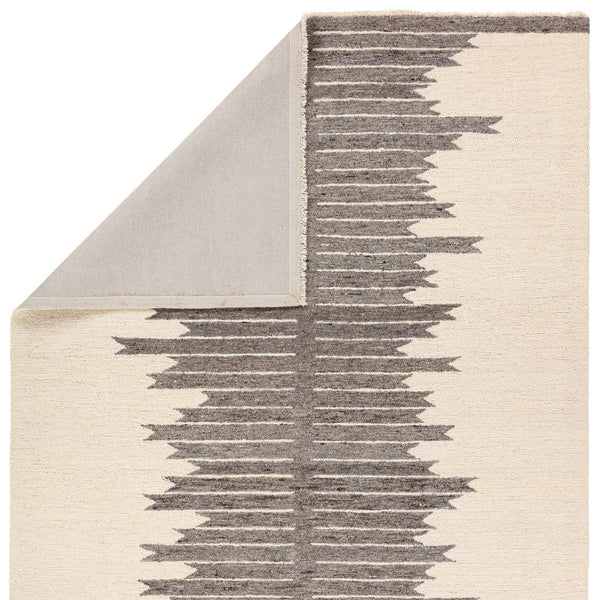 Jaipur Living Hadi Chaima Had07 Tufted Handmade 100% Wool Moroccan / Bohemian Stripes Indoor Rug Ivory, White 100% Wool, 100% Cotton Rug156259