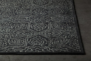 Chandra Rugs Hand-tufted Premium Wool Contemporary Rug - Unique Masterpiece To Elevate Your Home Decor Black,White Wool Hai49600-576