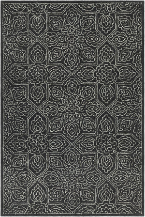 Chandra Rugs Hand-tufted Premium Wool Contemporary Rug - Unique Masterpiece To Elevate Your Home Decor Black,White Wool Hai49600-576