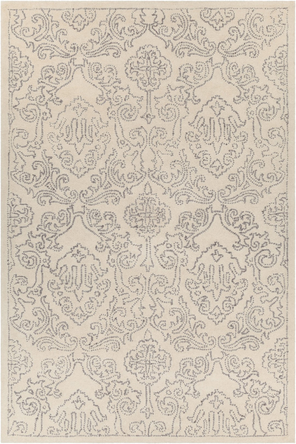 Chandra Rugs Hand-tufted Contemporary Rug - Luxurious 100% Wool, Eye-catching Design To Elevate Your Home Decor! Ivory,Grey Wool Hai49601-576