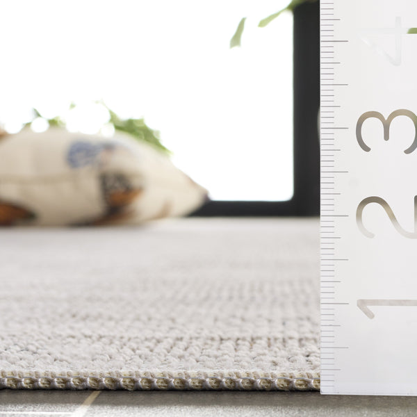 Safavieh Hammock Medium Rectangle Area Rug In Ivory And Grey - Elegant, Washable Chenille For Any Decor Ivory ,Grey Chenille Polyester Hak302a-5