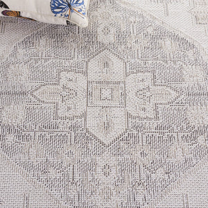 Safavieh Hammock Medium Rectangle Area Rug In Ivory And Grey - Elegant, Washable Chenille For Any Decor Ivory ,Grey Chenille Polyester Hak302a-5