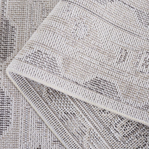 Safavieh Hammock Medium Rectangle Area Rug In Ivory And Grey - Elegant, Washable Chenille For Any Decor Ivory ,Grey Chenille Polyester Hak302a-5