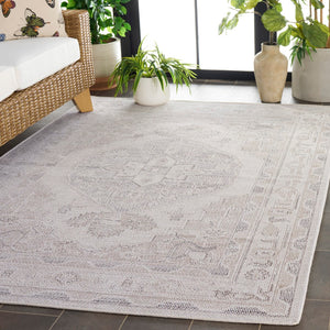 Safavieh Hammock Elegant Area Rug - Soft Chenille Polyester, Durable Power Loomed Design For Timeless Style Ivory ,Grey Chenille Polyester Hak302a-6