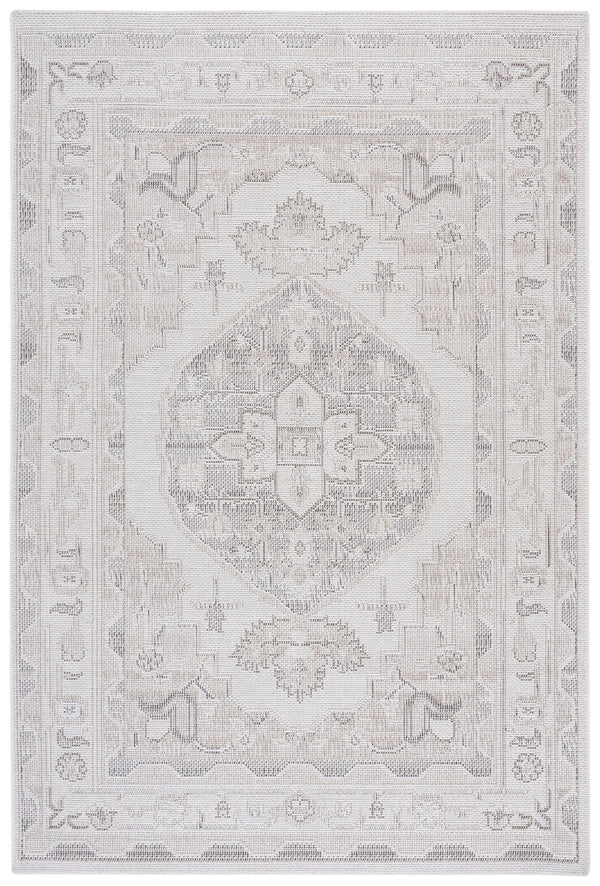 Safavieh Hammock Medium Rectangle Area Rug In Ivory And Grey - Elegant, Washable Chenille For Any Decor Ivory ,Grey Chenille Polyester Hak302a-5