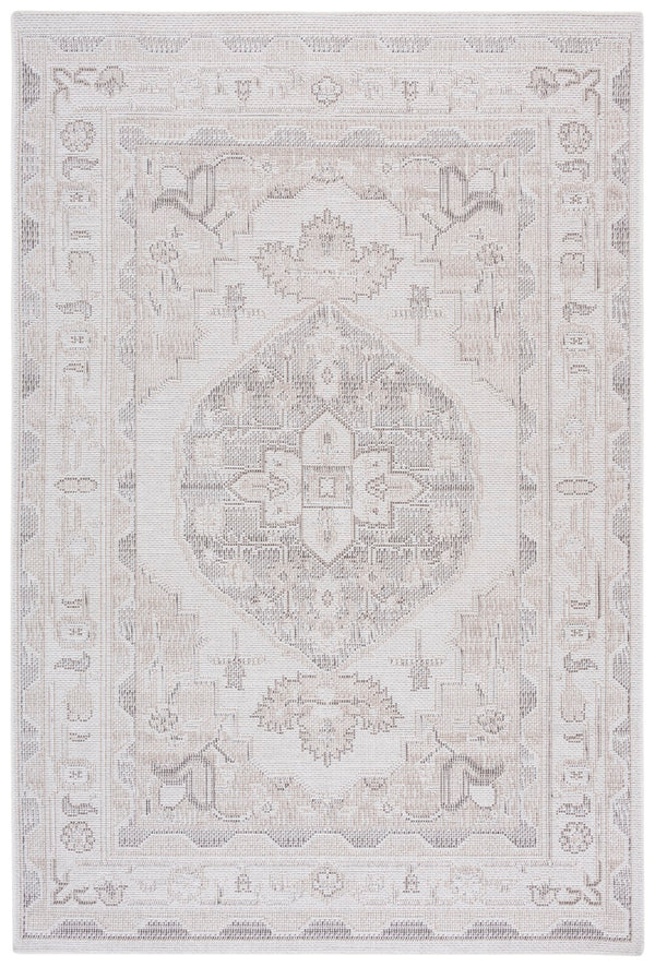 Safavieh Hammock Elegant Area Rug - Soft Chenille Polyester, Durable Power Loomed Design For Timeless Style Ivory ,Grey Chenille Polyester Hak302a-6