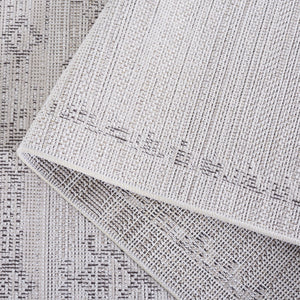 Safavieh Hammock Elegant Transitional Area Rug - Timeless Chenille Polyester Design For Any Room Decor Ivory ,Grey Chenille Polyester Hak304a-5
