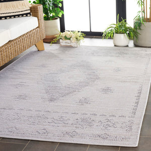 Safavieh Hammock Area Rug - Transitional Chenille Polyester Design For Cozy, Elegant Living Spaces In Any Room Ivory ,Grey Chenille Polyester Hak304a-9