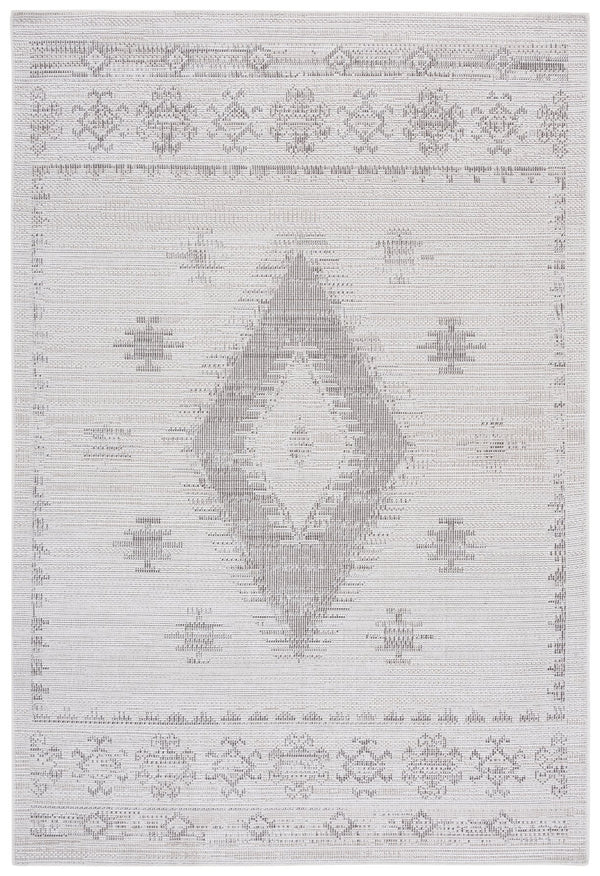 Safavieh Hammock Elegant Transitional Area Rug - Timeless Chenille Polyester Design For Any Room Decor Ivory ,Grey Chenille Polyester Hak304a-5