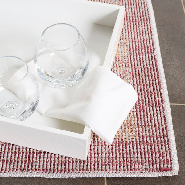 Safavieh Hammock Area Rug - Transitional Chenille Polyester Design For Cozy, Elegant Living Spaces In Any Room Plum ,Ivory Chenille Polyester Hak304u-8