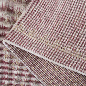 Safavieh Hammock Elegant Transitional Area Rug - Timeless Chenille Polyester Design For Any Room Decor Plum ,Ivory Chenille Polyester Hak304u-5