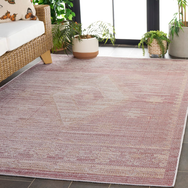 Safavieh Hammock Area Rug - Transitional Chenille Polyester Design For Cozy, Elegant Living Spaces In Any Room Plum ,Ivory Chenille Polyester Hak304u-8