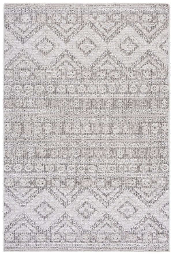 Safavieh Hammock Elegant Transitional Area Rug – Stylish Power Loomed Chenille Polyester For Any Room Decor Ivory ,Grey Chenille Polyester Hak306a-5