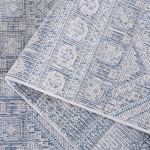 Safavieh Hammock Elegant Area Rug In Ivory And Grey - Soft Chenille Polyester For Effortless Style And Comfort Grey ,Blue Chenille Polyester Hak306f-9