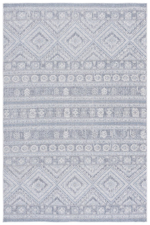 Safavieh Hammock Elegant Transitional Area Rug – Stylish Power Loomed Chenille Polyester For Any Room Decor Grey ,Blue Chenille Polyester Hak306f-5