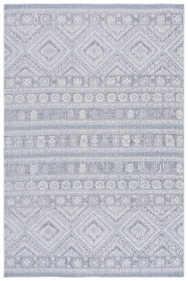 Safavieh Hammock Elegant Transitional Area Rug – Stylish Power Loomed Chenille Polyester For Any Room Decor Grey ,Blue Chenille Polyester Hak306f-5