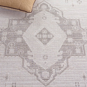 Safavieh Hammock Traditional Area Rug In Elegant Ivory And Grey - Timeless Style For Modern Living Spaces Ivory ,Grey Chenille Polyester Hak308a-8