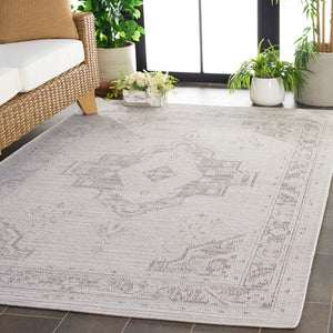 Safavieh Hammock Traditional Area Rug In Elegant Ivory And Grey - Timeless Style For Modern Living Spaces Ivory ,Grey Chenille Polyester Hak308a-8
