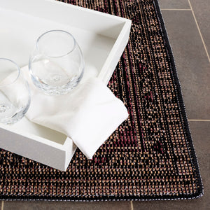 Safavieh Hammock Traditional Area Rug In Elegant Ivory And Grey - Timeless Style For Modern Living Spaces Dark Beige ,Burgundy Chenille Polyester Hak308b-9