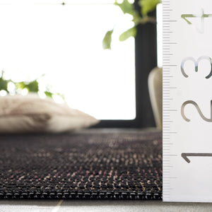 Safavieh Hammock Area Rug - Elegant Chenille Polyester, Soft Texture, Easy Maintenance, Perfect For Home Decor Dark Beige ,Burgundy Chenille Polyester Hak308b-5