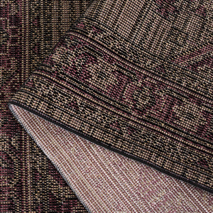 Safavieh Hammock Area Rug - Elegant Chenille Polyester, Soft Texture, Easy Maintenance, Perfect For Home Decor Dark Beige ,Burgundy Chenille Polyester Hak308b-5