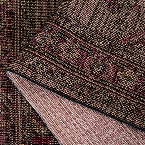 Safavieh Hammock Traditional Area Rug In Elegant Ivory And Grey - Timeless Style For Modern Living Spaces Dark Beige ,Burgundy Chenille Polyester Hak308b-9