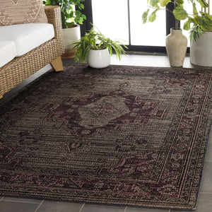 Safavieh Hammock Area Rug - Elegant Chenille Polyester, Soft Texture, Easy Maintenance, Perfect For Home Decor Dark Beige ,Burgundy Chenille Polyester Hak308b-5