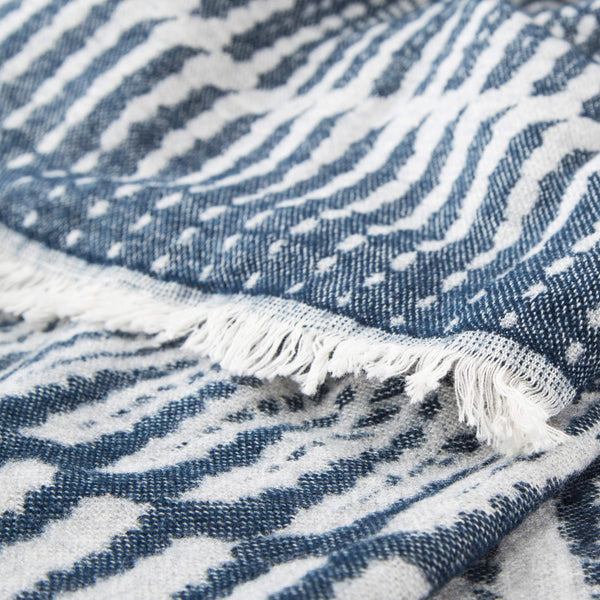 Jaipur Living Jaipur Living Geometric Cotton Acrylic Throw with Fringe Trim Boho Bedroom Accent THR100298