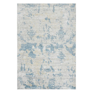 Amer Rugs Hamilton Contemporary Power-loom Area Rug - Plush Soft Design, Durable Artistry For Modern Spaces Ivory,Blue Viscose, Polyester Ham20203