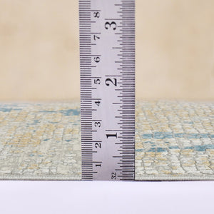 Amer Rugs Hamilton Contemporary Power-loom Area Rug - Plush Soft Design, Durable Artistry For Modern Spaces Ivory,Blue Viscose, Polyester Ham20203