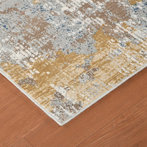 Amer Rugs Hamilton Contemporary Power-loom Area Rug - Plush Soft Design, Durable Artistry For Modern Spaces Gold Viscose, Polyester Ham30203