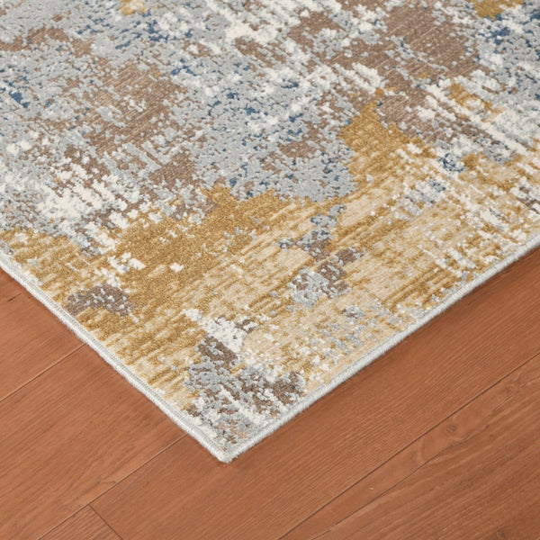 Amer Rugs Hamilton Contemporary Power-loom Area Rug - Plush Soft Design, Durable Artistry For Modern Spaces Gold Viscose, Polyester Ham30203