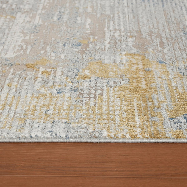 Amer Rugs Hamilton Contemporary Power-loom Area Rug - Plush Soft Design, Durable Artistry For Modern Spaces Gold Viscose, Polyester Ham30203