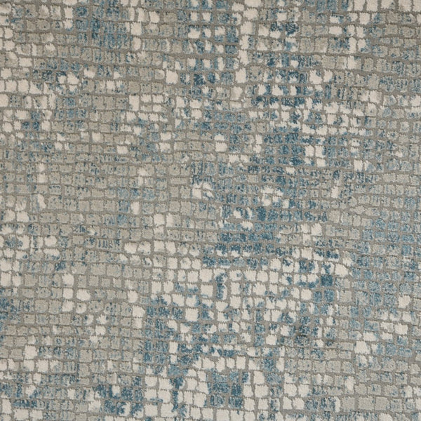 Amer Rugs Hamilton Contemporary Power-loom Area Rug - Plush, Durable Design For Modern Home Décor Enhancement Gray,Blue Viscose, Polyester Ham40203