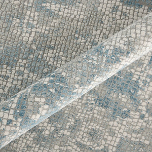 Amer Rugs Hamilton Contemporary Power-loom Area Rug - Plush, Durable Design For Modern Home Décor Enhancement Gray,Blue Viscose, Polyester Ham40203