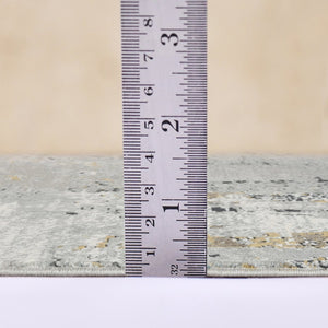 Amer Rugs Hamilton Contemporary Power-loom Area Rug - Plush Soft Design, Durable Artistry For Modern Spaces Gray,Gold Viscose, Polyester Ham50203