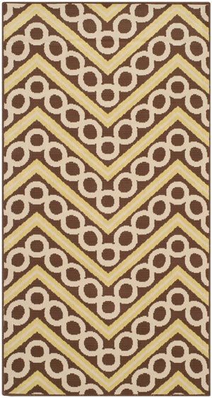Safavieh Hampton 513 Power Loomed  Rug Brown / Ivory HAM513AB-3