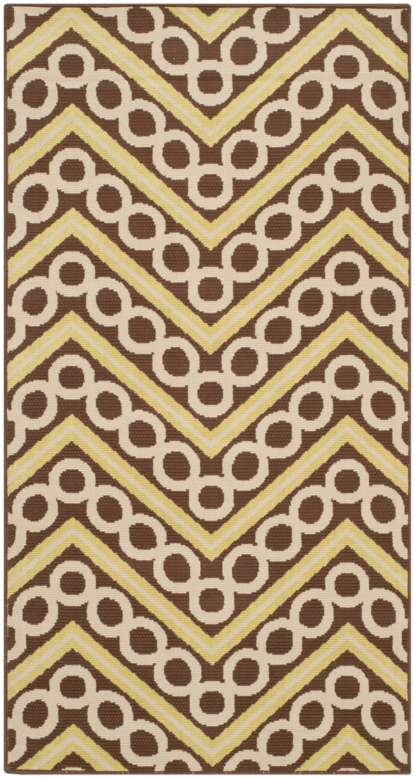 Safavieh Hampton 513 Power Loomed  Rug Brown / Ivory HAM513AB-3