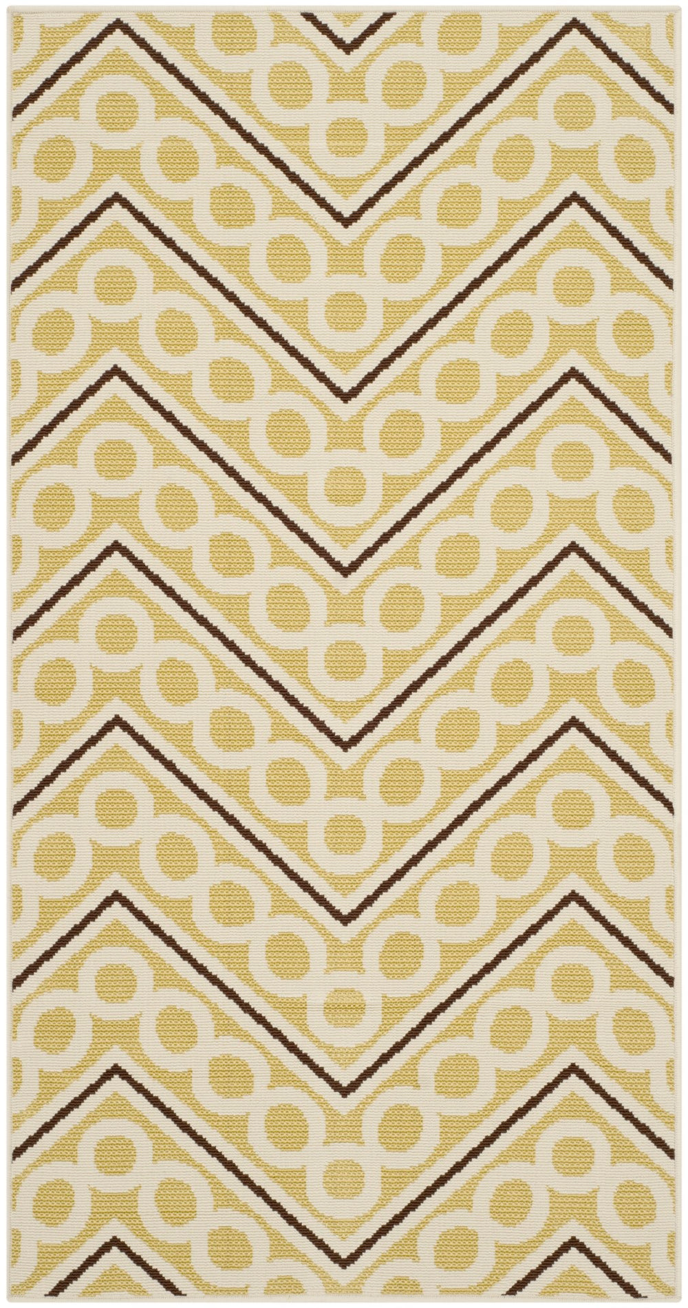 Safavieh Hampton 513 Power Loomed  Rug Brown / Ivory HAM513AB-3