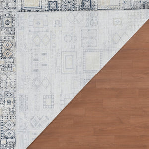 Amer Rugs Hamilton Modern Aztec Power-loom Area Rug - Luxurious Plush Design For Stylish Home Décor Ivory,Gold Viscose, Polyester Ham70203